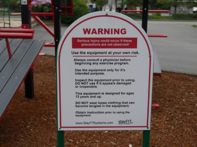 StayFIT custom dome-shaped signage