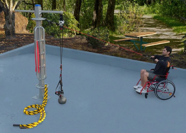 StayFIT FE-1189 Accessible All-In-One Multi-Use Fitness Pole with Suspension Bands
