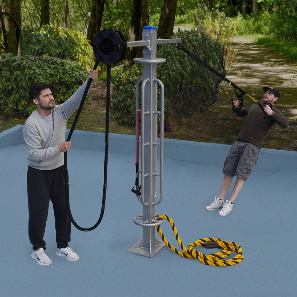 The StayFIT Multi-Purpose Pole with Infinity Rope and TRX attachments